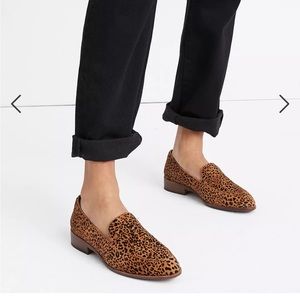 The Frances Loafer in Mini Leopard Calf Hair